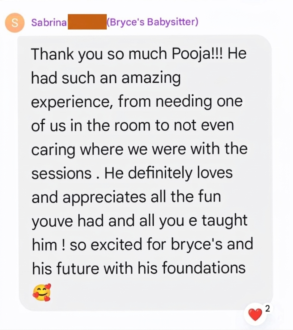 Testimonial from Bryce's care team