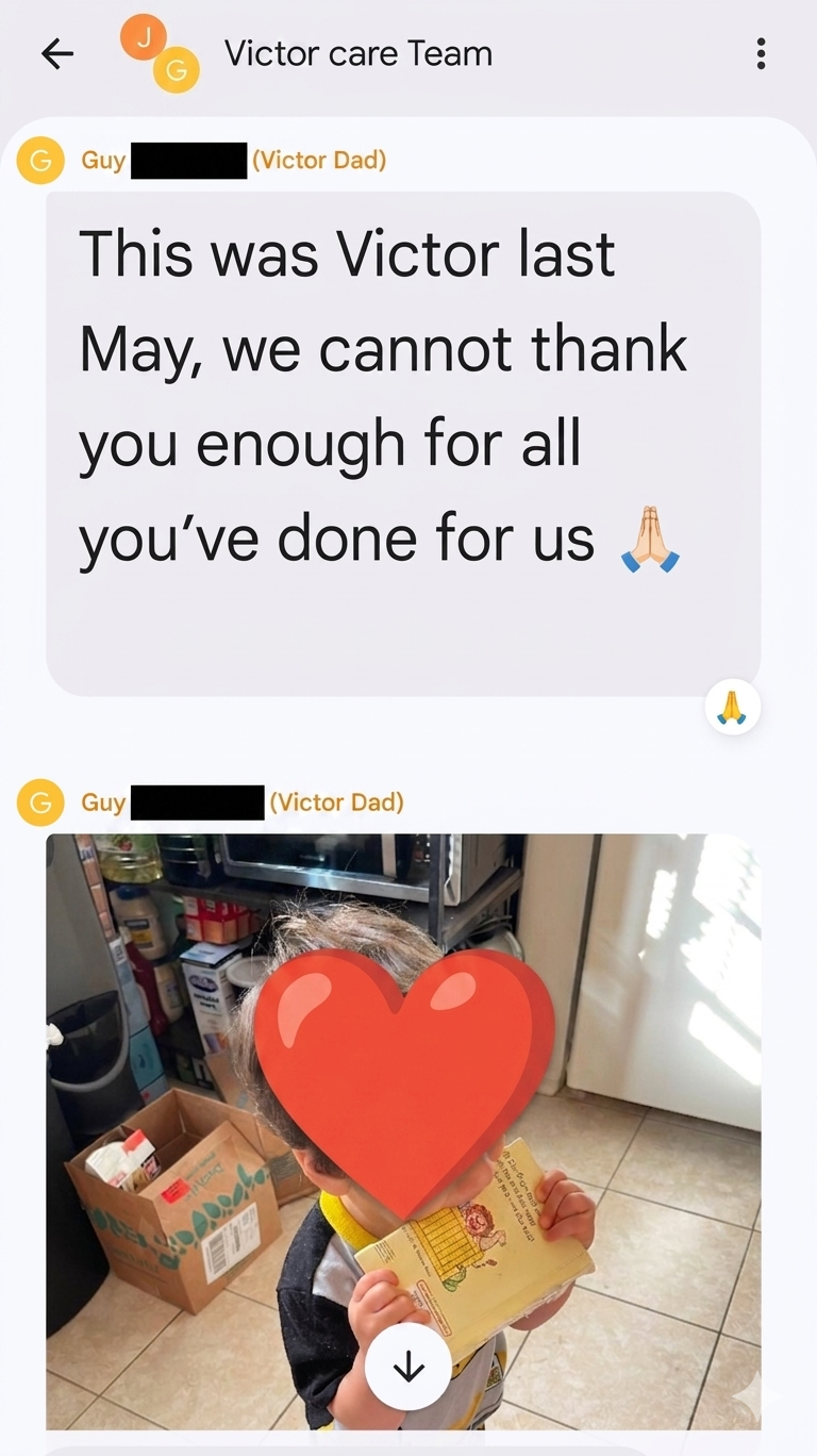 Testimonial from Victor's family